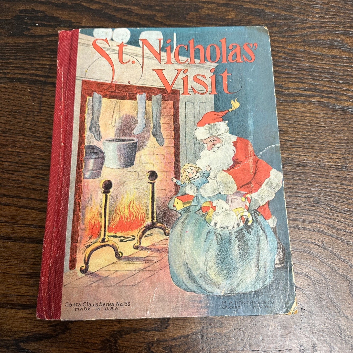 Early 1900s St. Nicholas Visit Santa Claus Series #150 M.A. Donohue & Co. Vintage