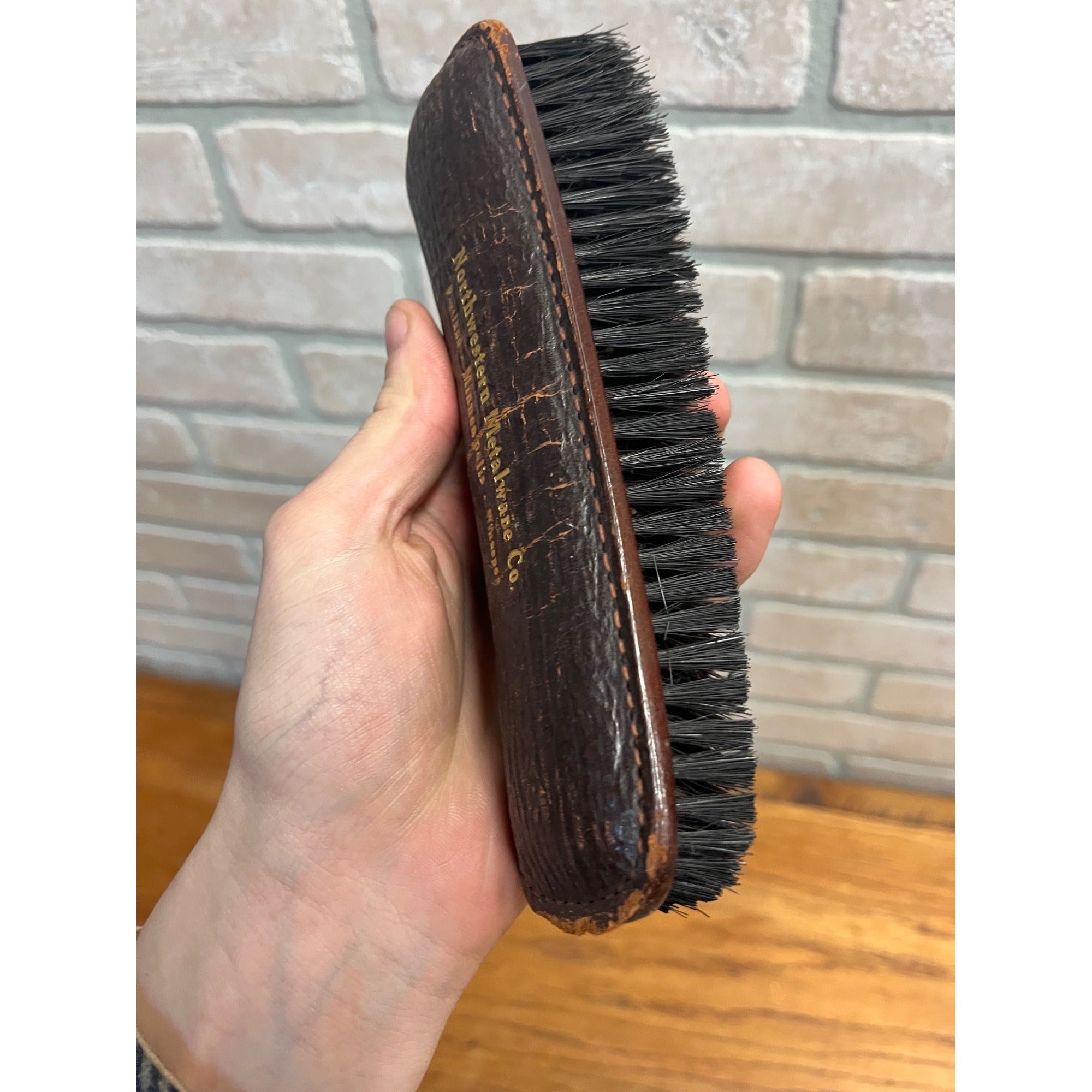 c1900s Vintage Northwestern Metalware Co. Minneapolis Advertising Clothes Brush