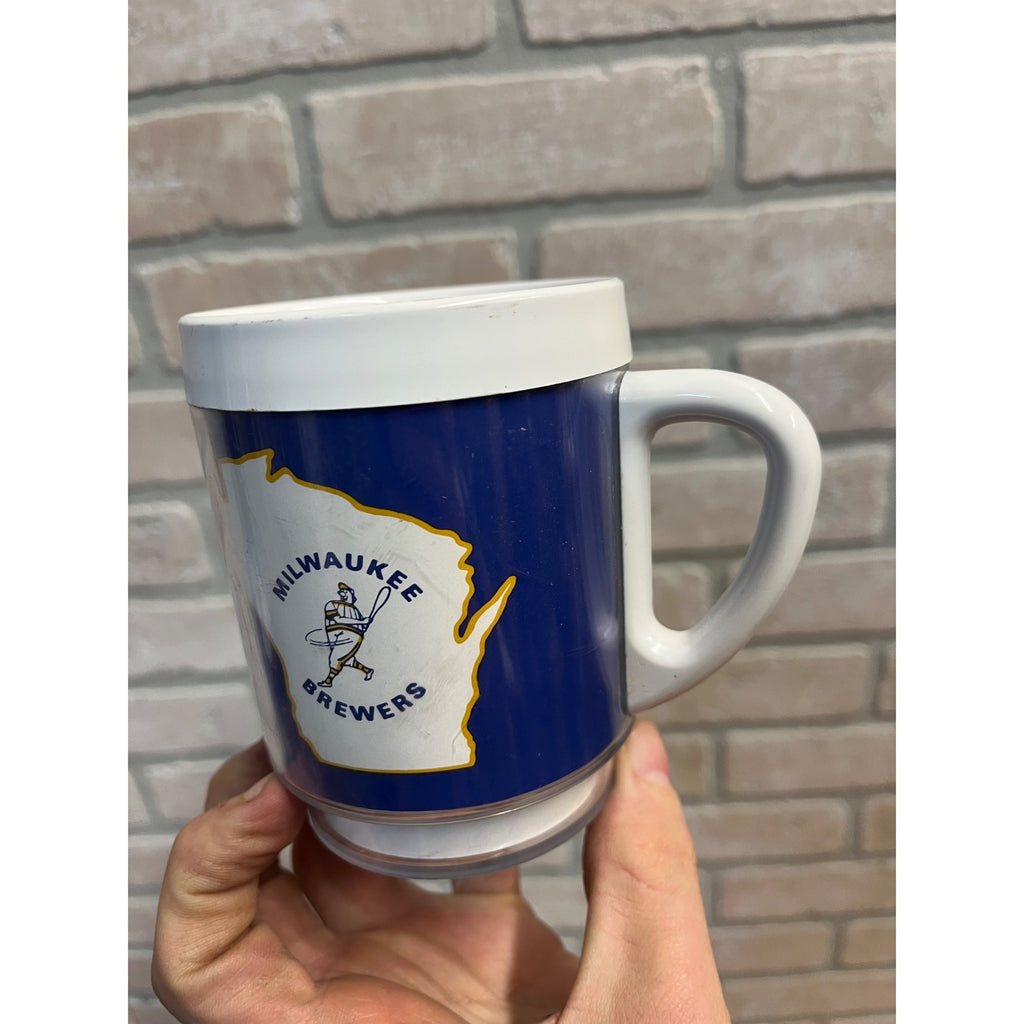 1970s Milwaukee Brewers Barrel Man Maxwell House Coffee Mug Cup Baseball