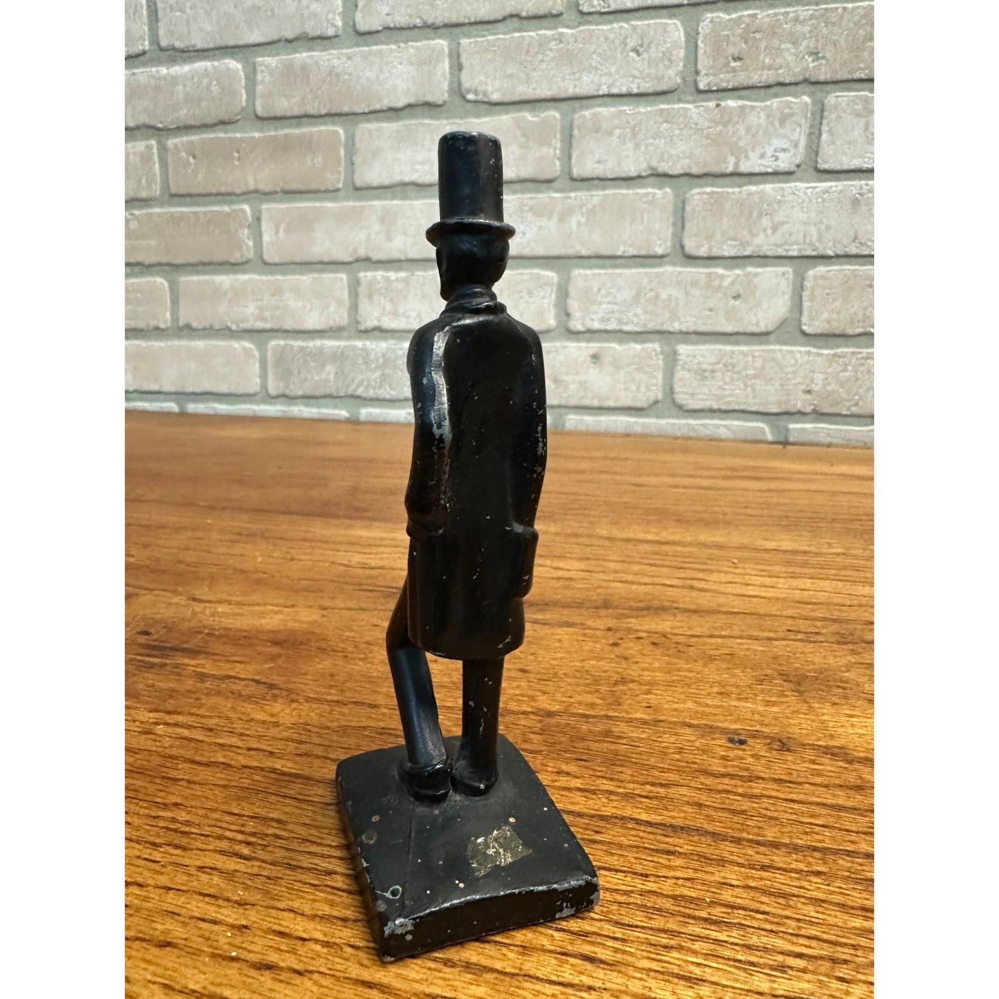 Vintage 1963 Abraham Abe Lincoln Cast Iron Staue by Jake Koser 5-1/2" Tall