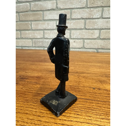 Vintage 1963 Abraham Abe Lincoln Cast Iron Staue by Jake Koser 5-1/2" Tall