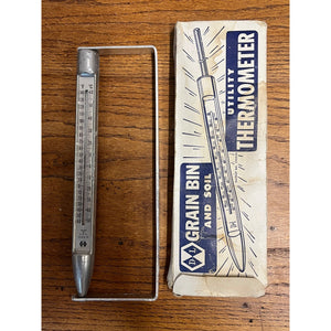 Vintage D-L Grain Bin Utility & Soil Thermometer Advertising Royster Fertilizer Van Dyne WI