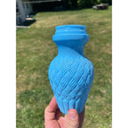 RARE Antique EAPG Blue Slag Milk Glass Patent 1888 Jelly Jam Honey Ginger Jar