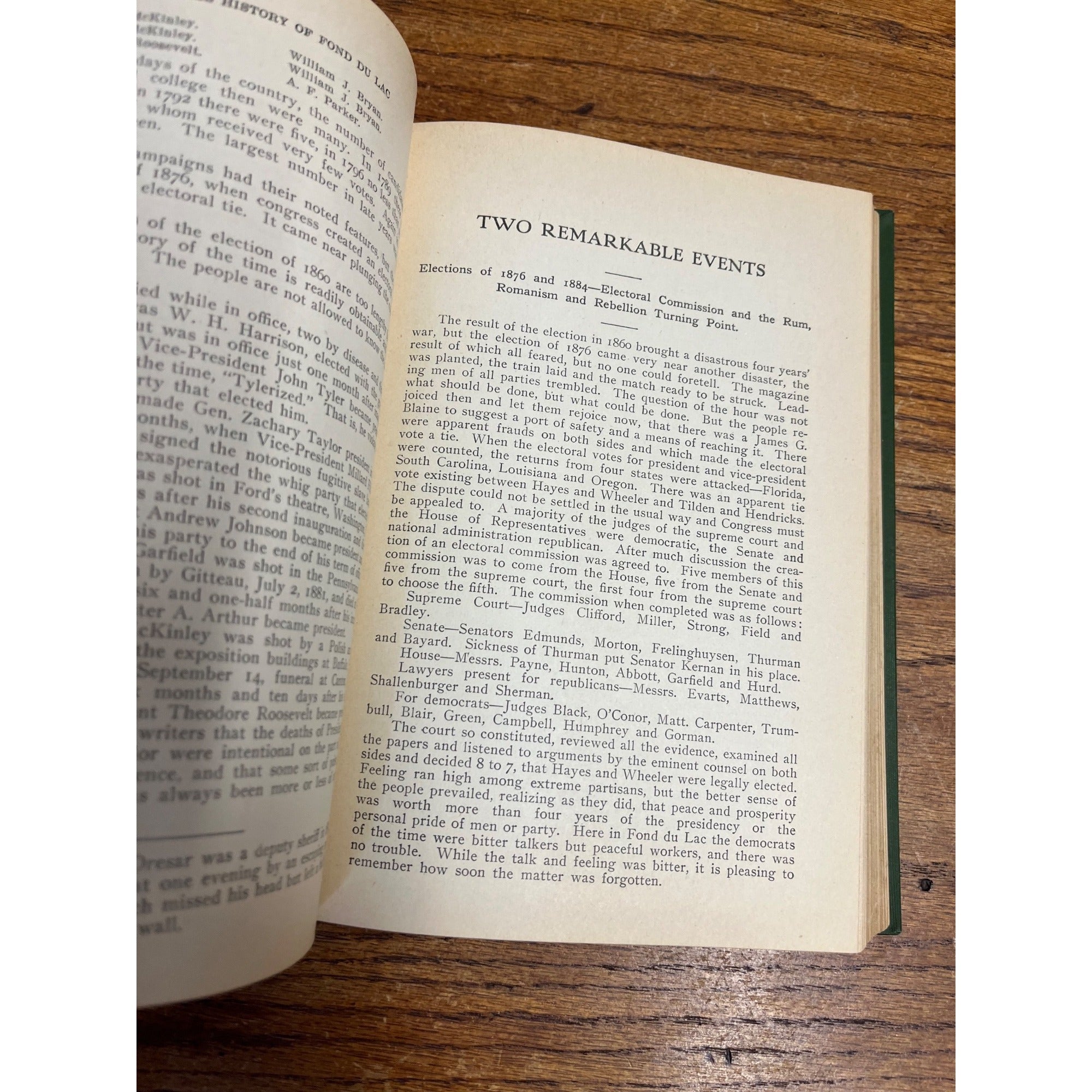 1905 Incidents and Anecdotes of Early Days and History of Business Fond du Lac, Wisconsin WI Antique Hardcover Book