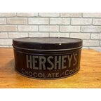 Vintage 12" Diameter Hershey's Chocolate and Cocoa Advertising Food Tin