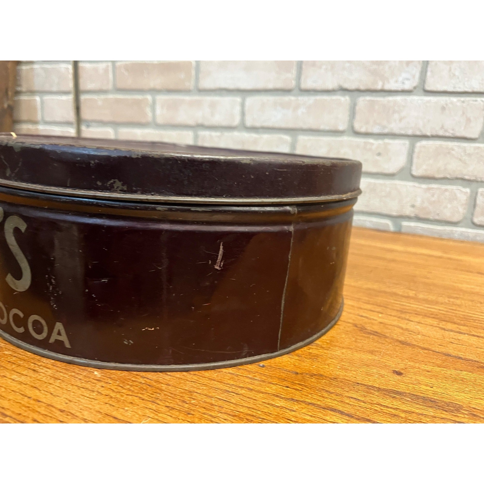 Vintage 12" Diameter Hershey's Chocolate and Cocoa Advertising Food Tin