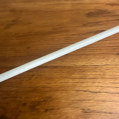 Antique Bent White Milk Glass Towel Bar 23.5" Art Deco w/ One Bracket