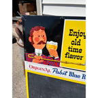 Vintage Pabst Blue Ribbon Beer Waiter Menu Board Advertising Sign