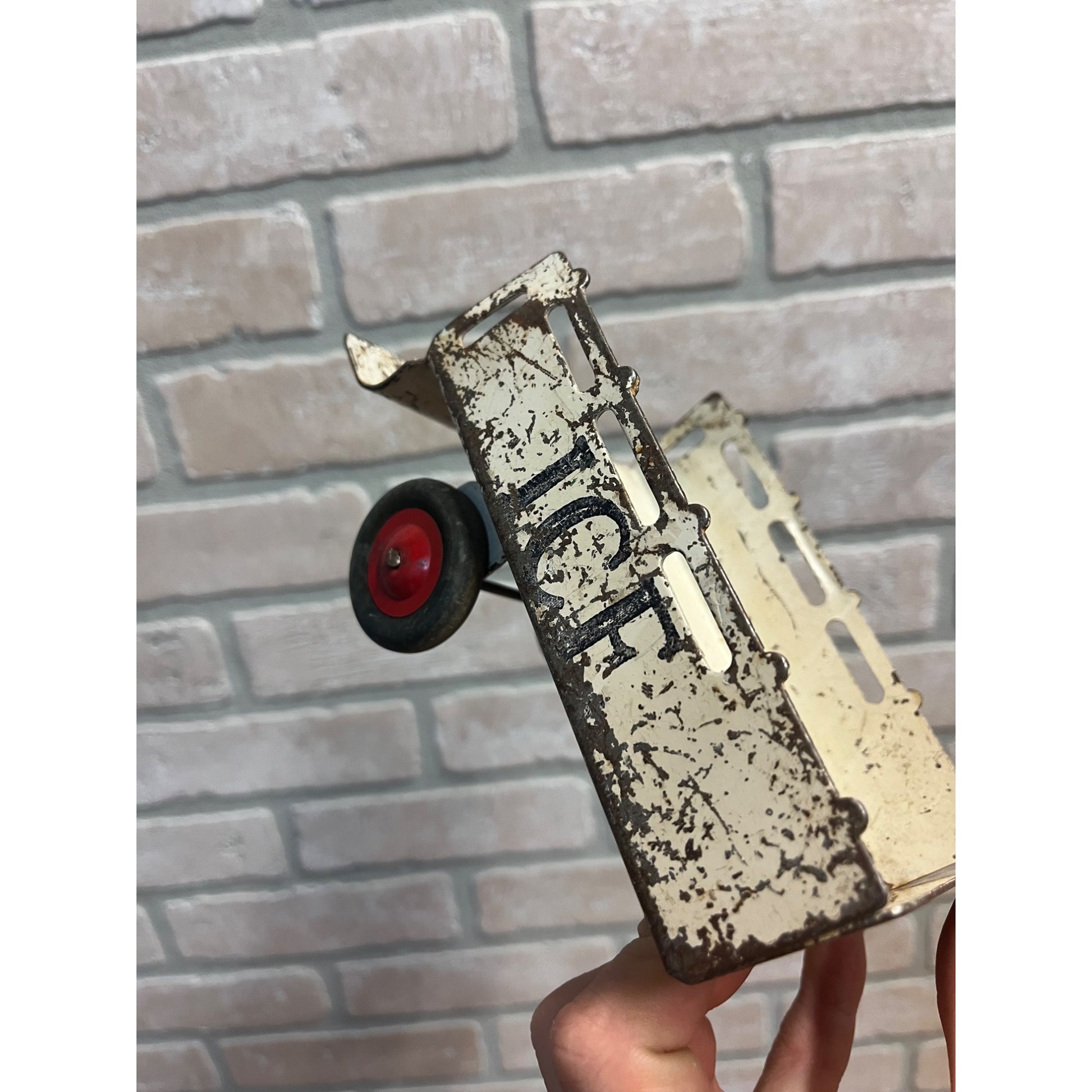 Vintage Marx Pressed Steel Toy Trailers Lot Meadow Brook, Motor Market, Ice