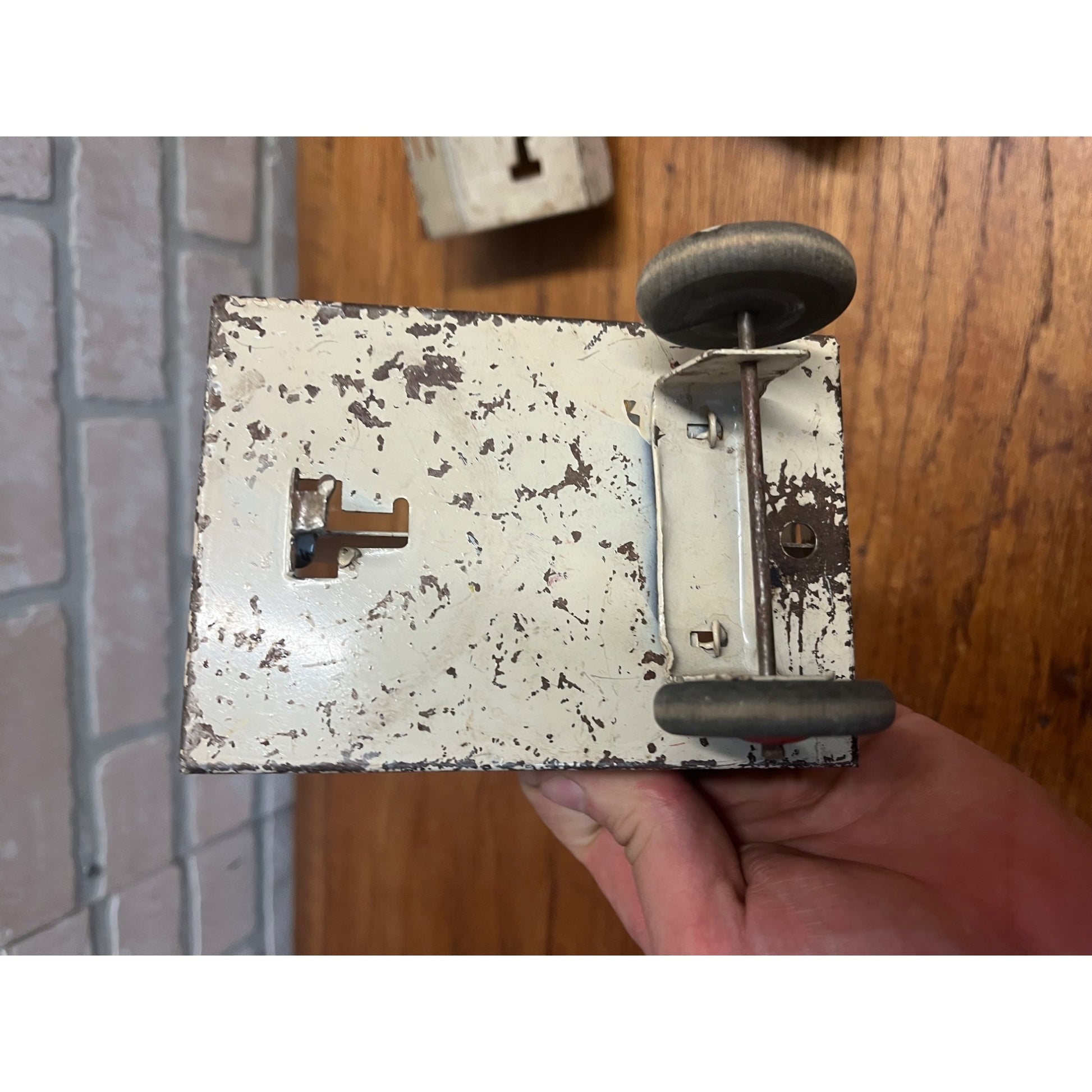 Vintage Marx Pressed Steel Toy Trailers Lot Meadow Brook, Motor Market, Ice