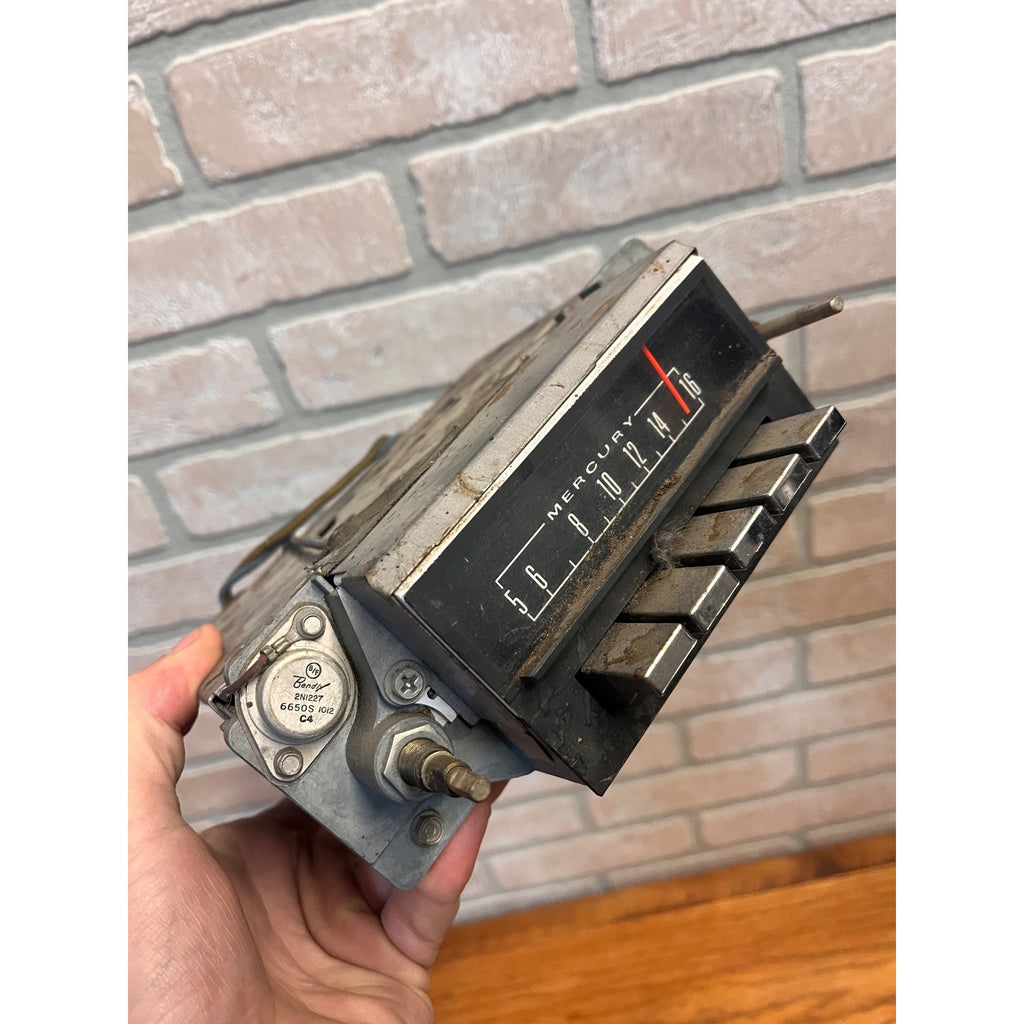 Mercury FoMoCo Push Button Radio 1967 7TBM Untested Monterey Montclair Park Lane Marquis