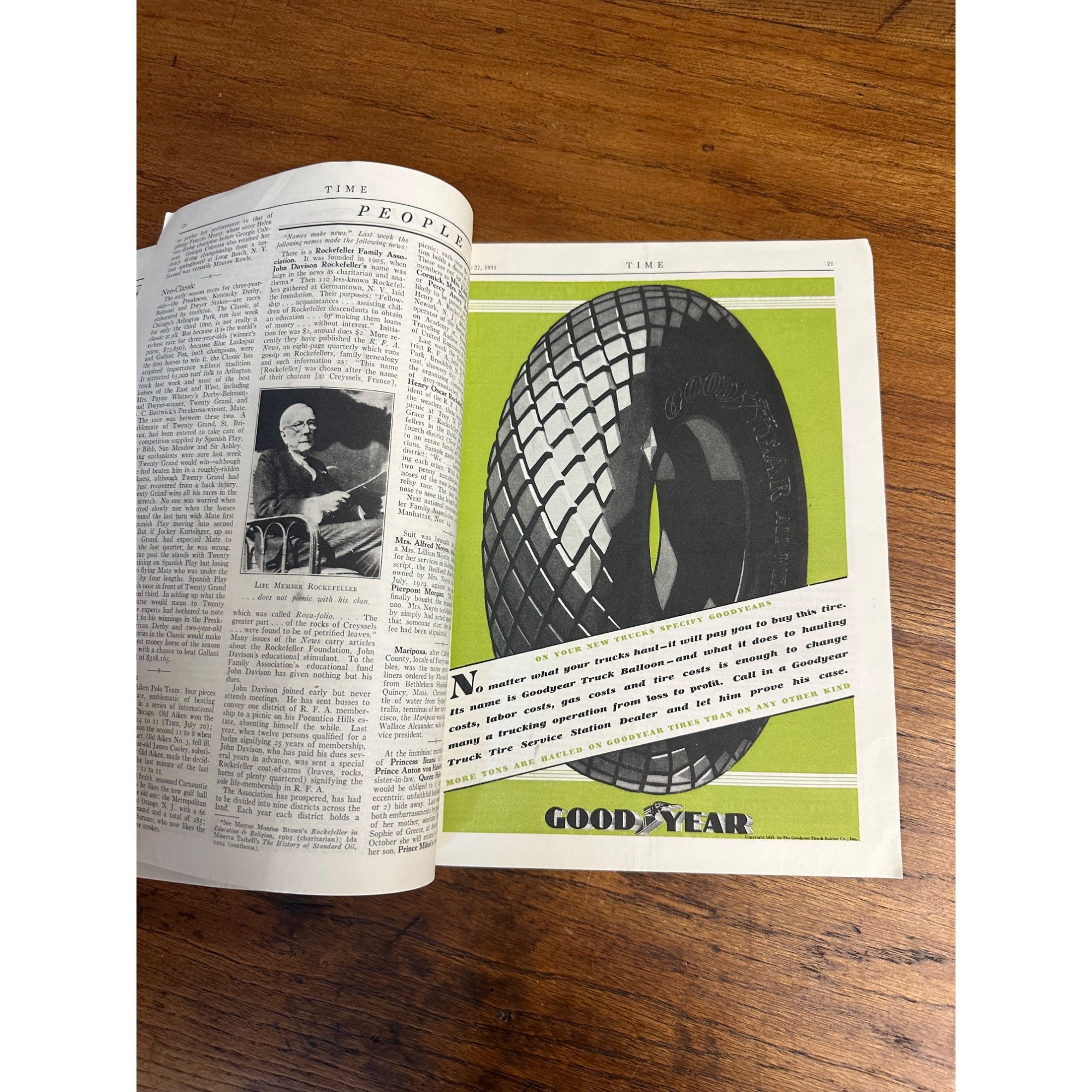 Time Weekly Magazine - Paul Von Hindenburg - July 27, 1931 - Original