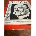 Time Weekly Magazine - Paul Von Hindenburg - July 27, 1931 - Original