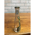 Vintage 1950s Miller High Life Beer Miniature Glass Bottle w/ Cap