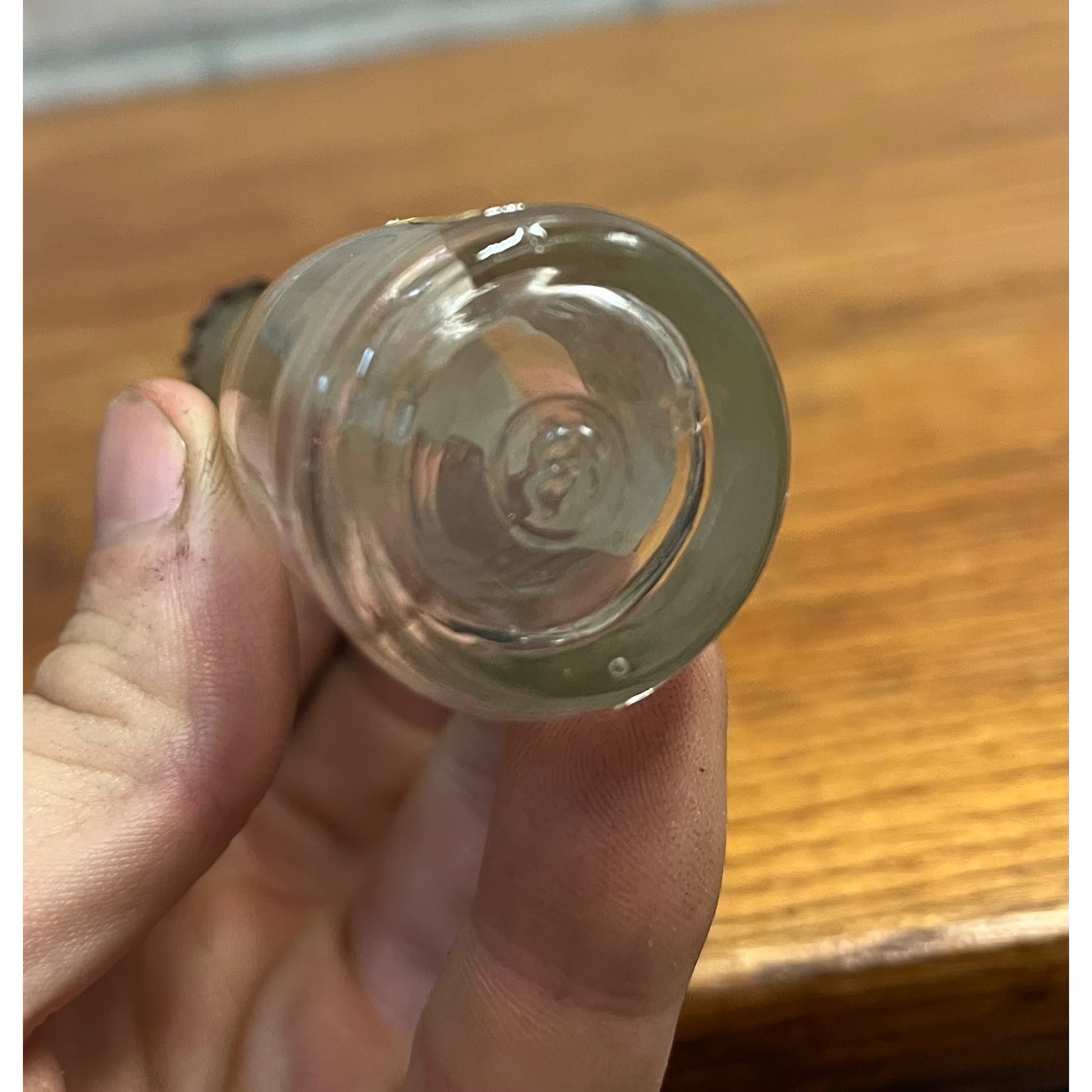 Vintage 1950s Miller High Life Beer Miniature Glass Bottle w/ Cap