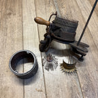 Gearhart 1908 Sock Making Machine-Cast Iron-Very Heavy-Black-Sold as Shown