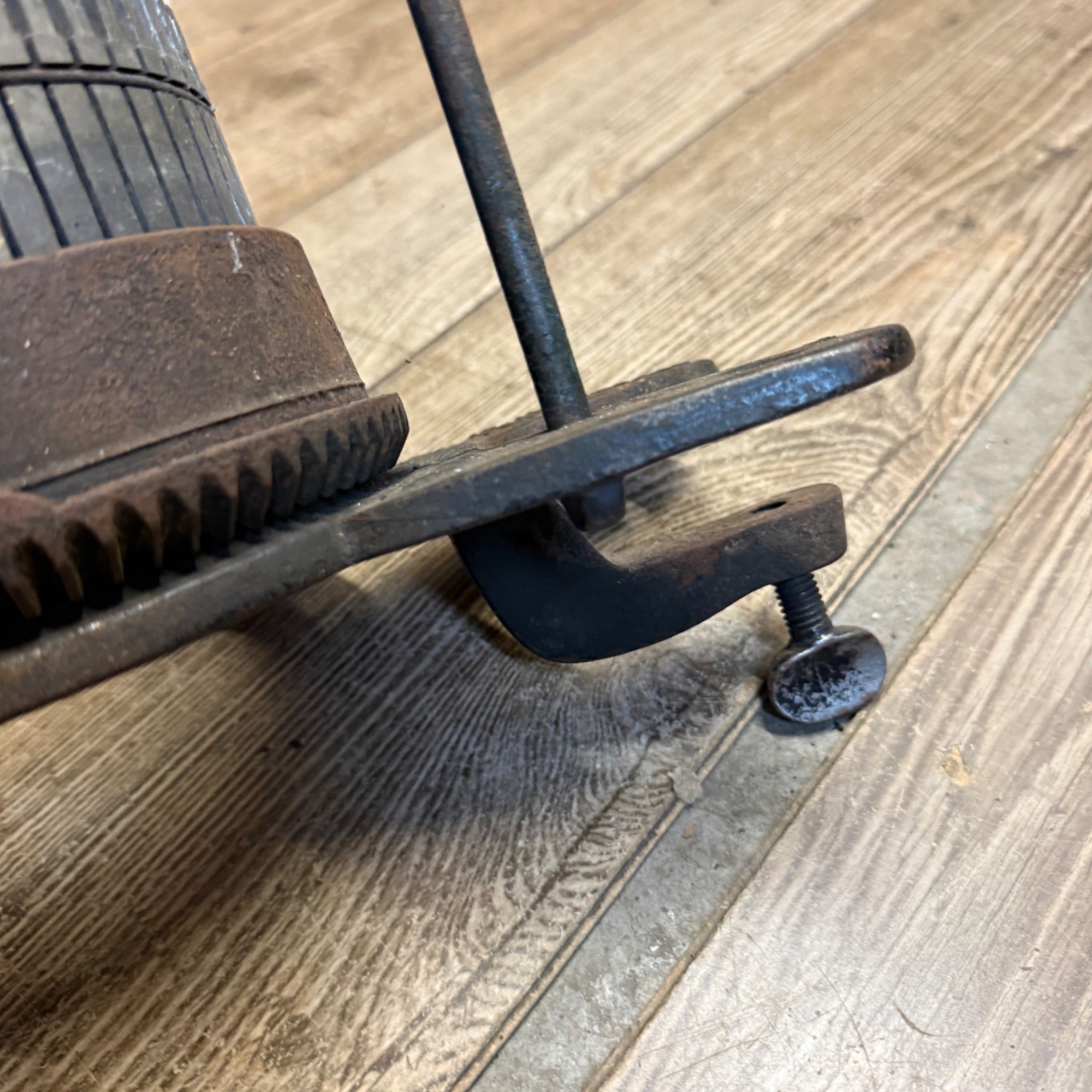 Gearhart 1908 Sock Making Machine-Cast Iron-Very Heavy-Black-Sold as Shown