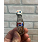 Vintage Miniature Pepsi Cola Bottle 3" Soda Mini Glass Bottle