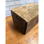 1920s Rustic Stanley Sweetheart Steel Butt Hinges Wooden Crate New Britain, Conn. Fond du Lac, Wisc. on Bottom