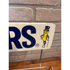 Vintage Mr Peanut Planters Store Display Rack Shelf Advertising Metal Peanuts