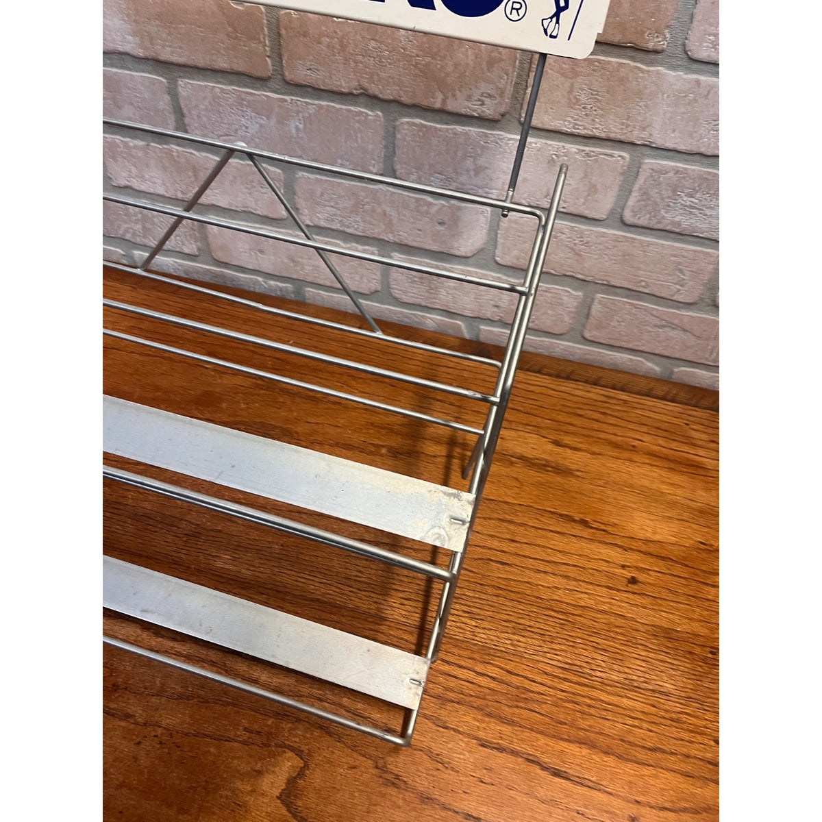 Vintage Mr Peanut Planters Store Display Rack Shelf Advertising Metal Peanuts