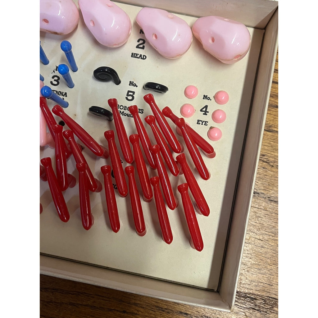 Vintage Cootie Educational Game W.H. Schaper MFG. Co. Inc. Robbinsdale, Minnesota 1949 Incomplete