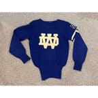 Vintage 1950s Wisconsin Dells Chiefs Varsity Letterman Sweater Indian Patch Wool