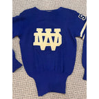 Vintage 1950s Wisconsin Dells Chiefs Varsity Letterman Sweater Indian Patch Wool