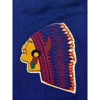 Vintage 1950s Wisconsin Dells Chiefs Varsity Letterman Sweater Indian Patch Wool