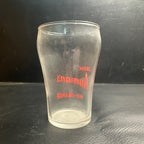 Vintage Drink Aumans Nu-Orange ACL Red  Soda Fountain Glass Advertising