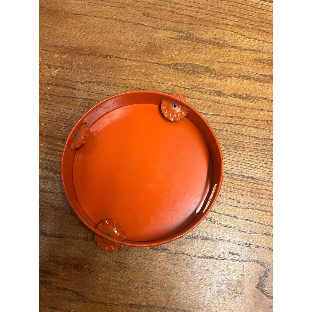 Vintage Halloween Tin Litho Tambourine Noisemaker Black Cat -- T. Conn