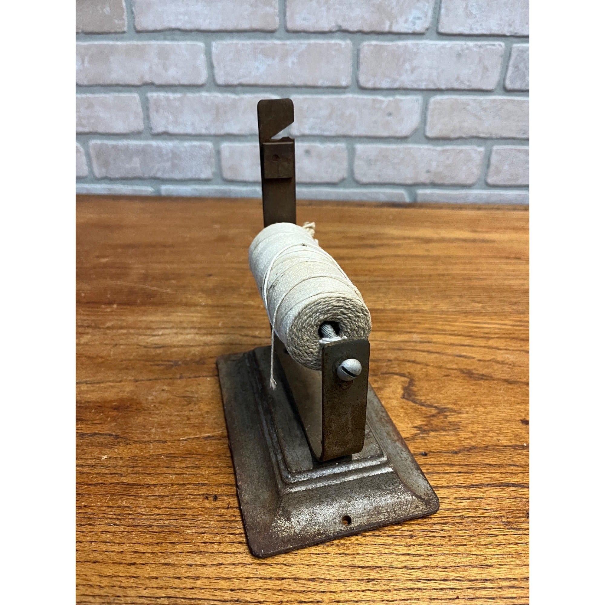 Antique General Store String Holder w/ Cutter Countertop Mercantile Cast Iron