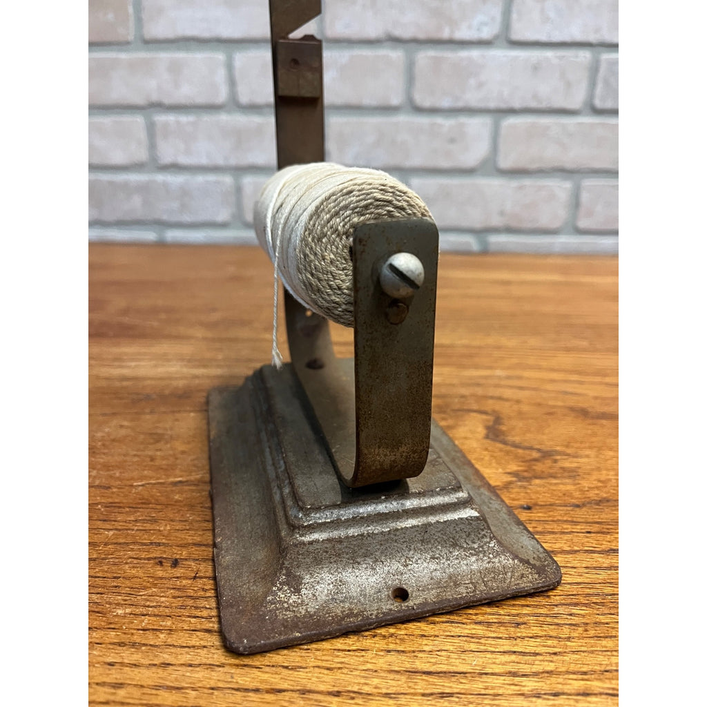 Antique General Store String Holder w/ Cutter Countertop Mercantile Cast Iron