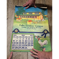 1920s Advertising Calendar Poster Fuller Goodman Farm Barn Dairy Scene