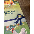 1920s Advertising Calendar Poster Fuller Goodman Farm Barn Dairy Scene