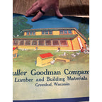 1920s Advertising Calendar Poster Fuller Goodman Farm Barn Dairy Scene