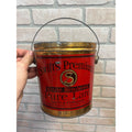 Vintage Swift's Premium Kettle Rendered Pure Lard Bucket Tin Pail Advertising