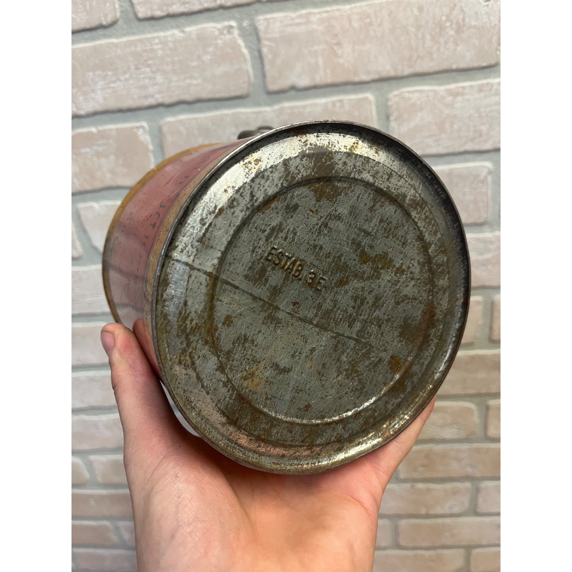 Vintage Swift's Premium Kettle Rendered Pure Lard Bucket Tin Pail Advertising