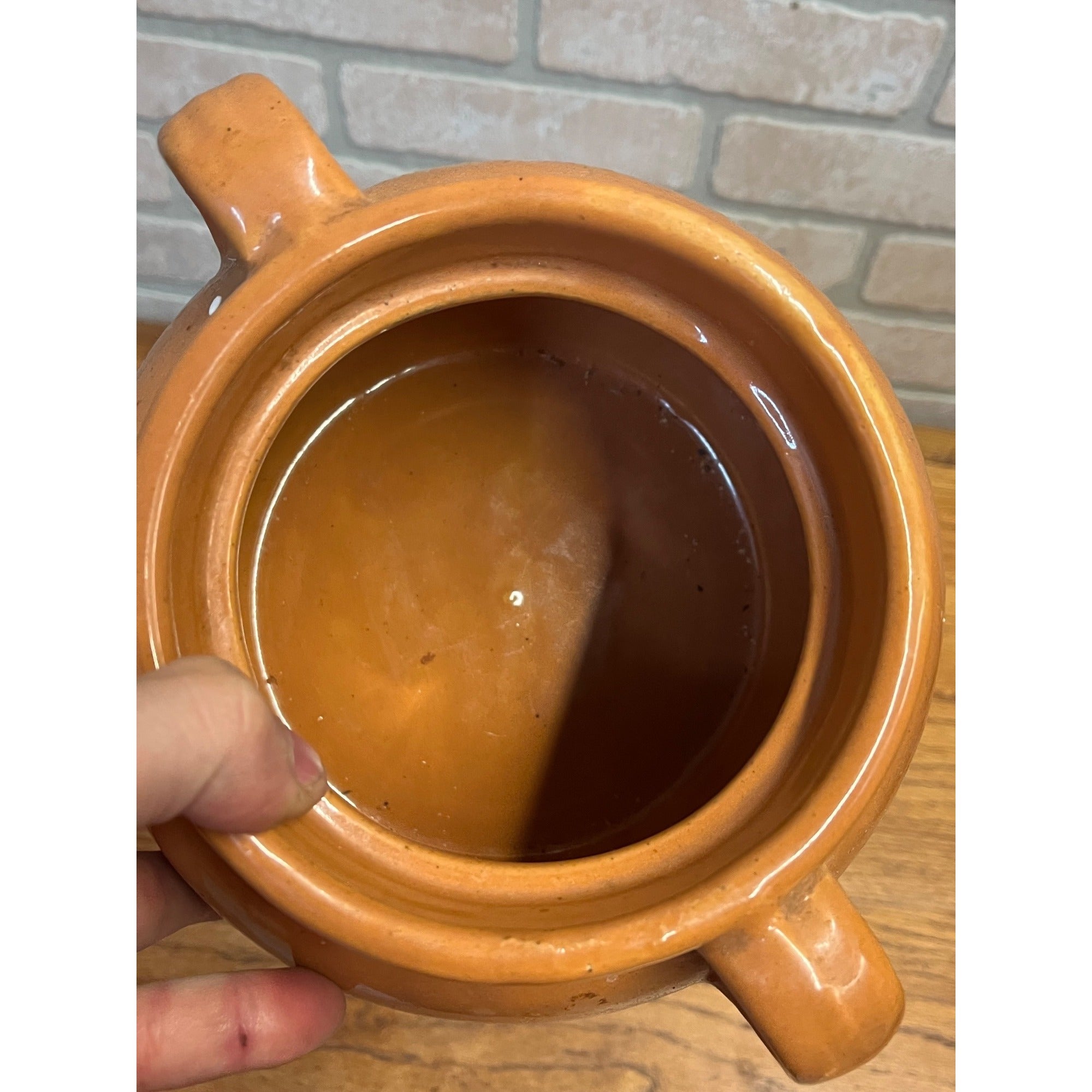Vintage Wanamingo MN Lumber Yard Helleckson Yard Advertising Stoneware Bena Pot