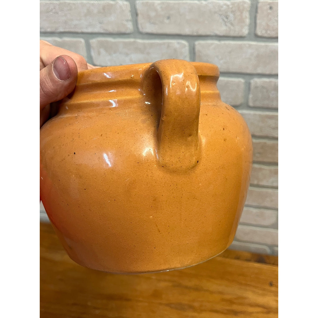 Vintage Wanamingo MN Lumber Yard Helleckson Yard Advertising Stoneware Bena Pot