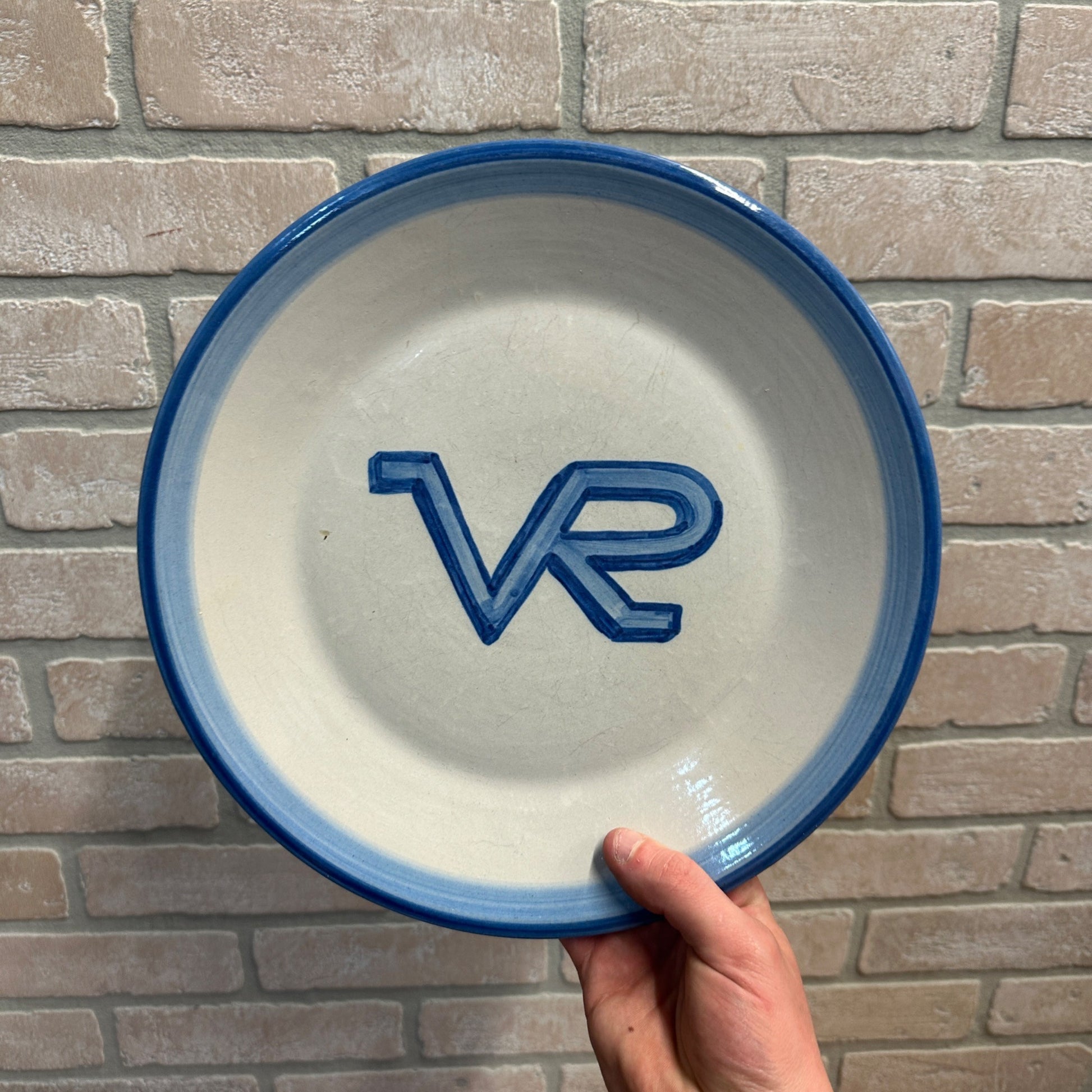 M. A. Hadley Pottery Stoneware Dinner Plate 11" "VR"
