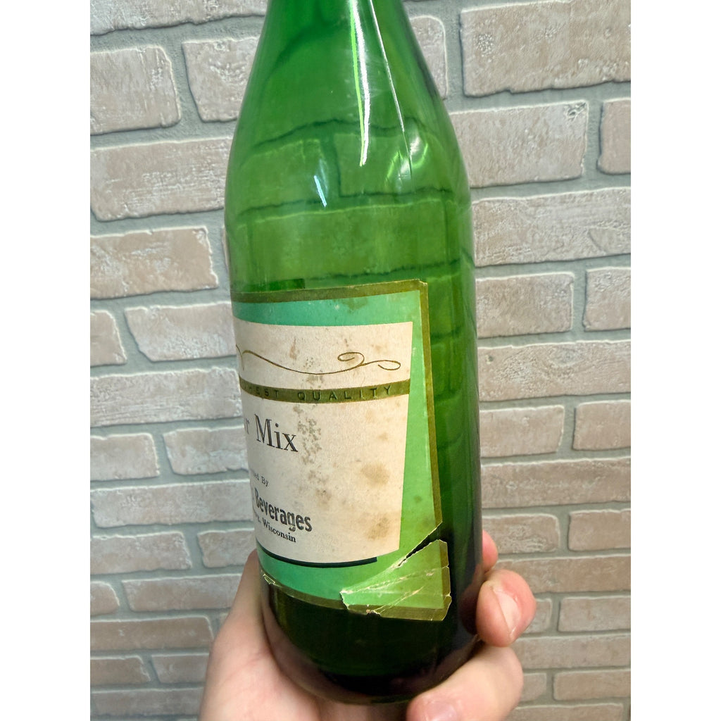 Ritter's Beverages Paper Label Bottle Sour Mix Cedarburg Wis Soda Bottle