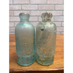 A.R. Nitz & Co Milwaukee Wisconsin Blob Top Hutchinson Soda Bottles Lot (2)