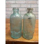 A.R. Nitz & Co Milwaukee Wisconsin Blob Top Hutchinson Soda Bottles Lot (2)