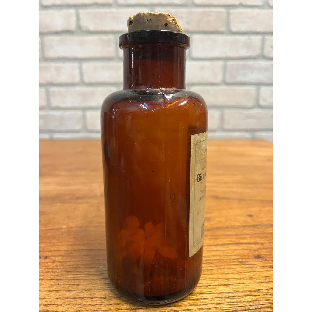 Antique Vintage Kremers Urban Pharmacy Medicine Bottle Amber Glass Milwaukee Wis