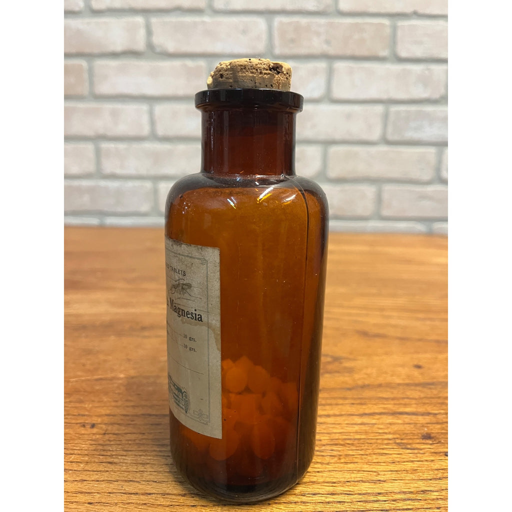 Antique Vintage Kremers Urban Pharmacy Medicine Bottle Amber Glass Milwaukee Wis