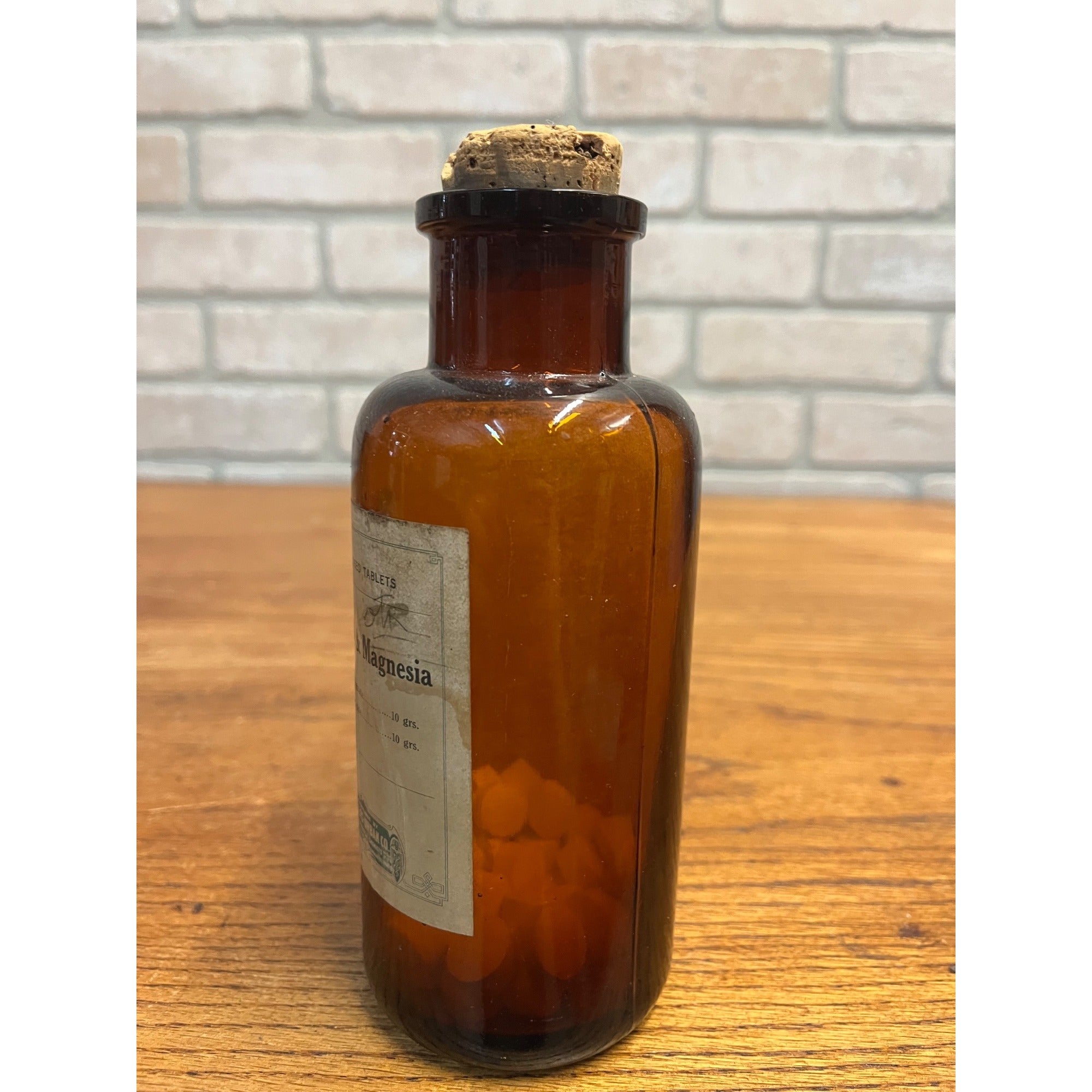Antique Vintage Kremers Urban Pharmacy Medicine Bottle Amber Glass Milwaukee Wis