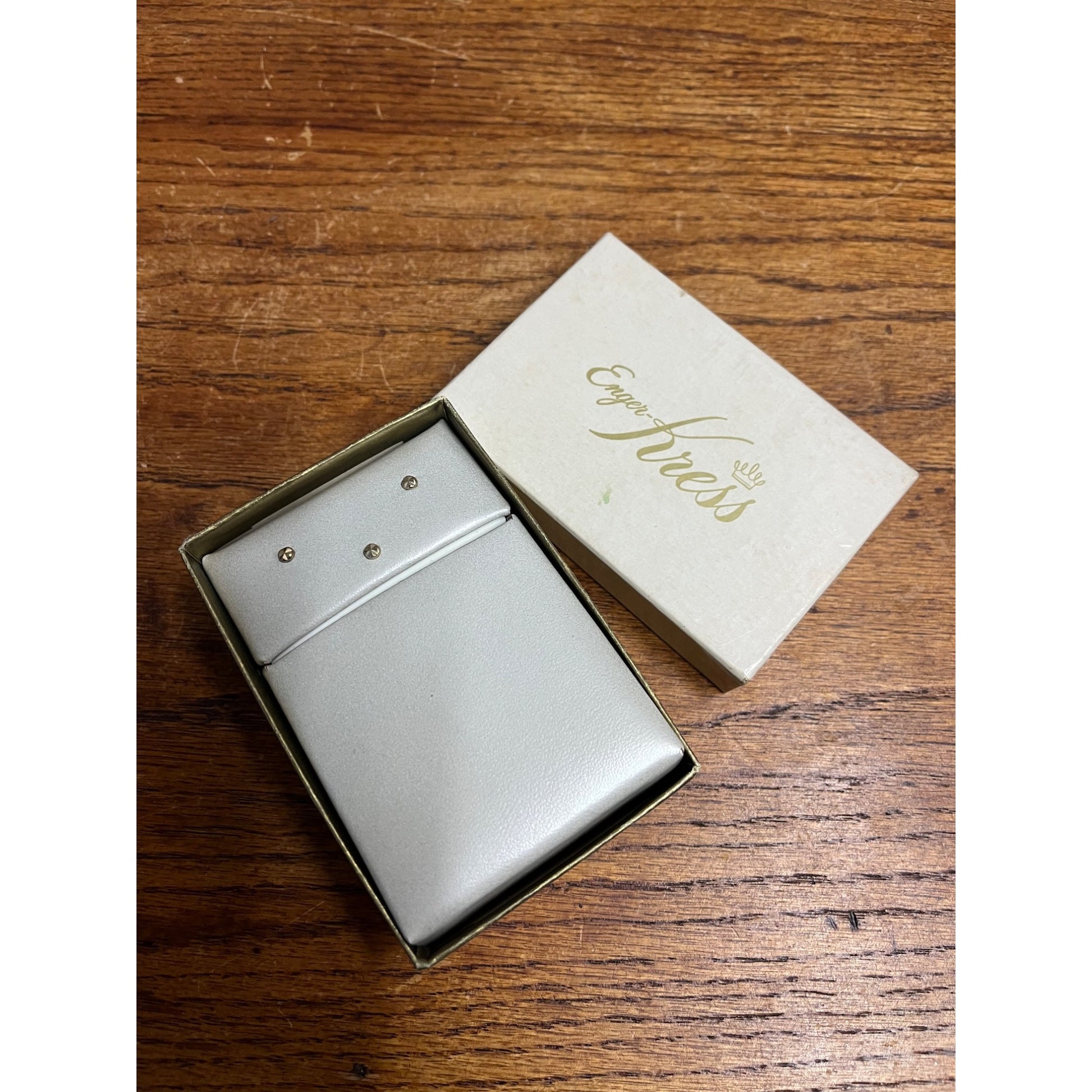 Vintage 1950s Enger-Kress Heritage Cigarette Case Holder NOS w/ Box Cowhide