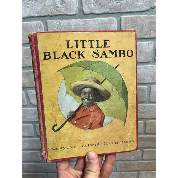 Antique 1919 Little Black Sambo Book by Helen Bannerman MA Donohue & Company