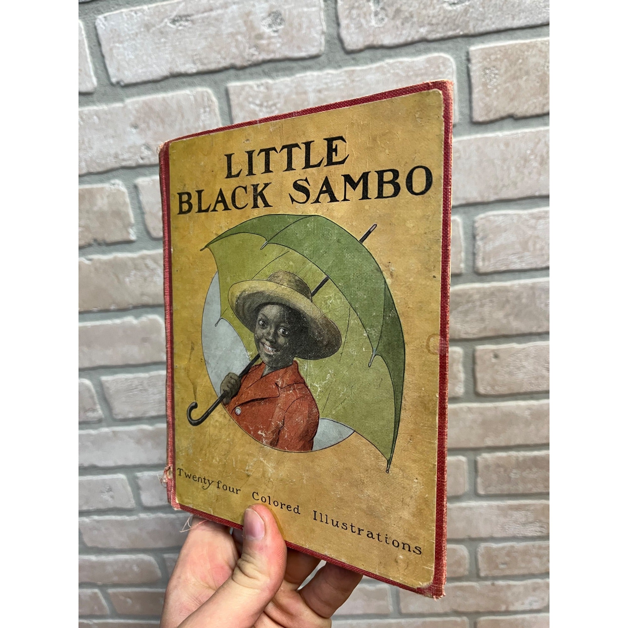 Antique 1919 Little Black Sambo Book by Helen Bannerman MA Donohue & Company